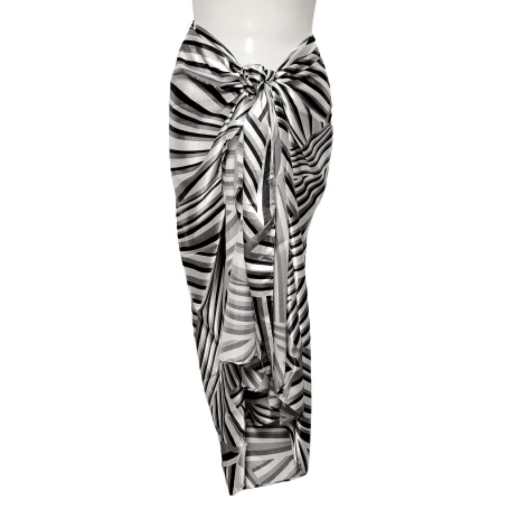 Pareo Sarong Skirt Swimsuit Cover Up Strapless Dress for Beach Vacation Wedding